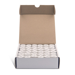 TMC Paper Sided Pre-Wound Bobbins Style L 134 yds White