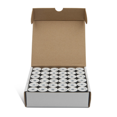 TMC PAPER SIDED PRE-WOUND BOBBINS STYLE L 124 YDS BLACK